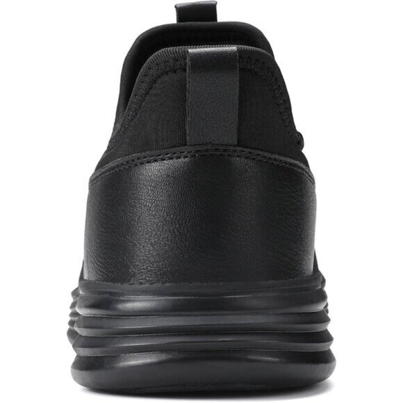 ⚡VILOCY Men's All Black Fashion Dress Oxfords Business Mesh Breathable Sneakers - Picture 3 of 7